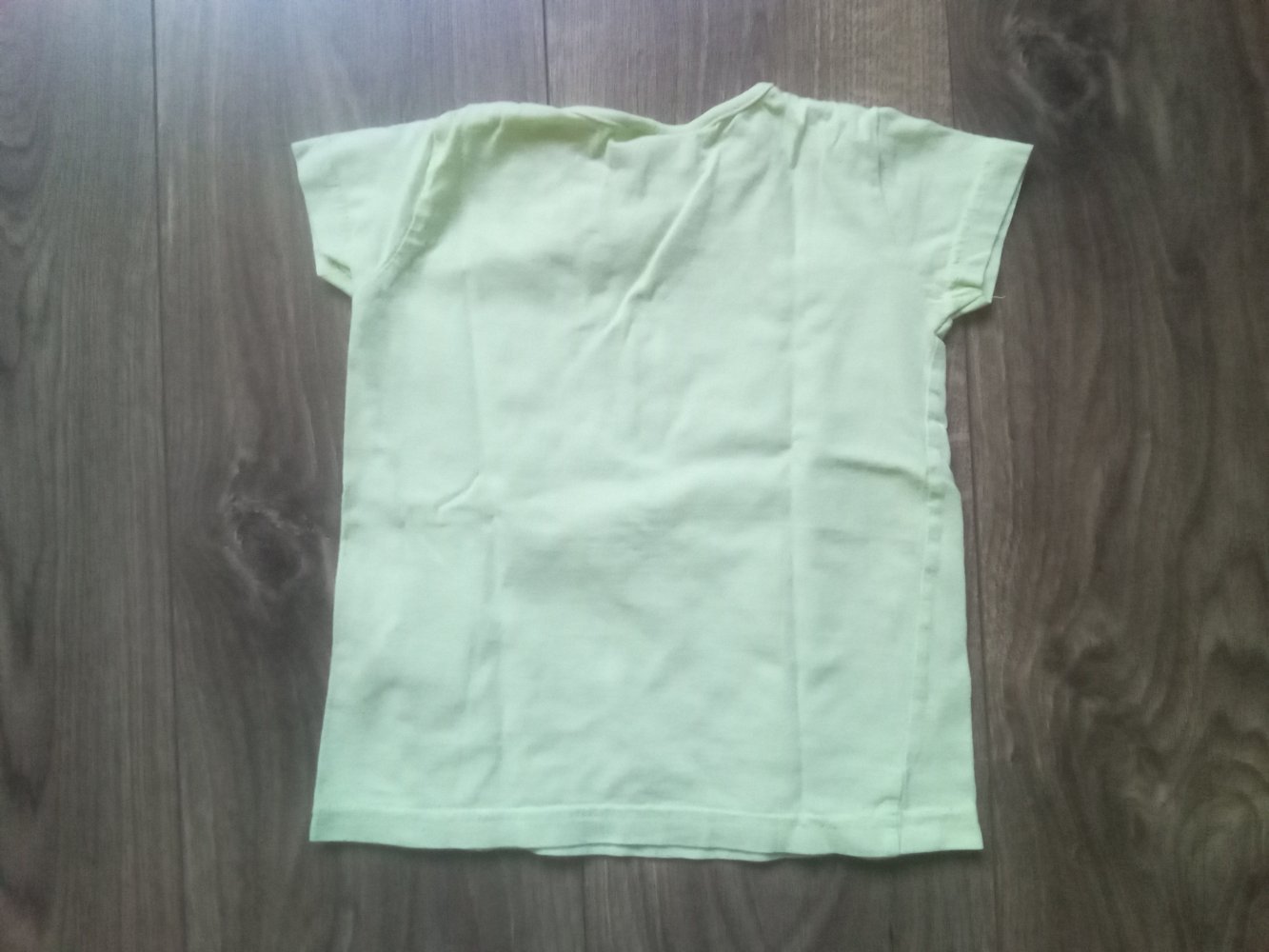 T-Shirt Pferd topolino 98 gelb grün neon 100% Baumwolle lovely circus