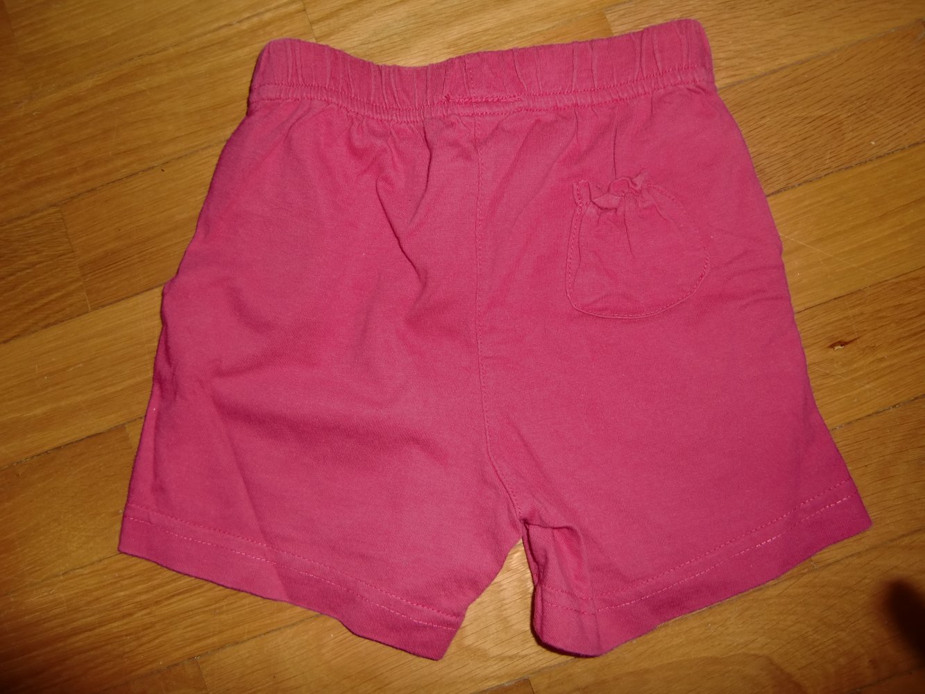 Shorts pink happy baby 74 kurze Hose uni basic 100% Baumwolle