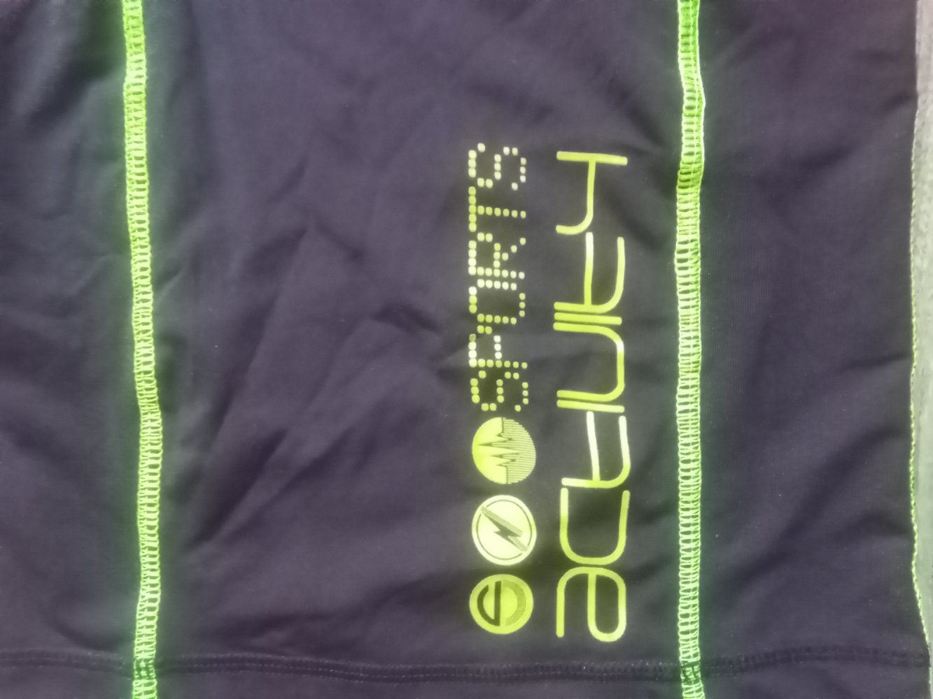 Funktionsshirt 110/116 topolino schwarz neon gelb Sports
