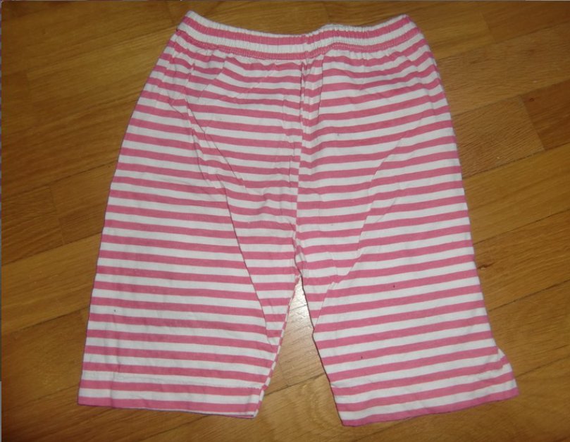 Shorts Radlerhose pink gestreift 74 Capri