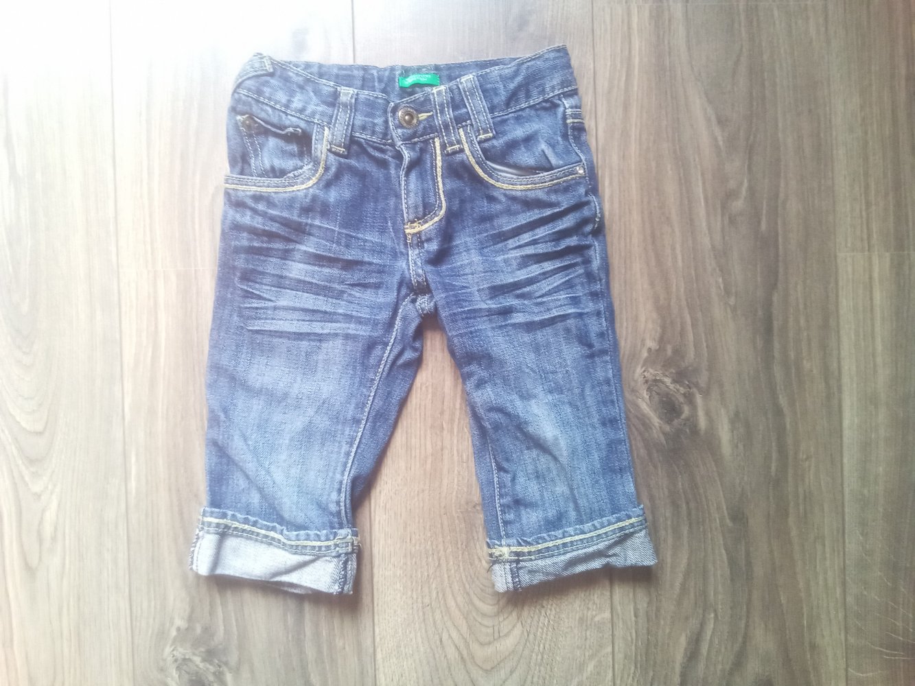 Jeansshorts United Colors of Benetton blau gold