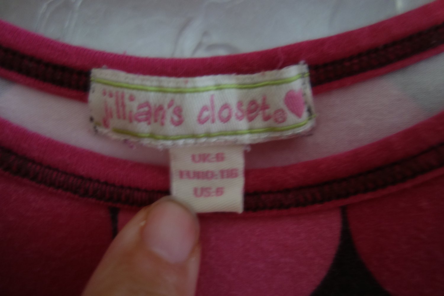 Kleid pink gepunktet jillians closet 116 Hängerchen