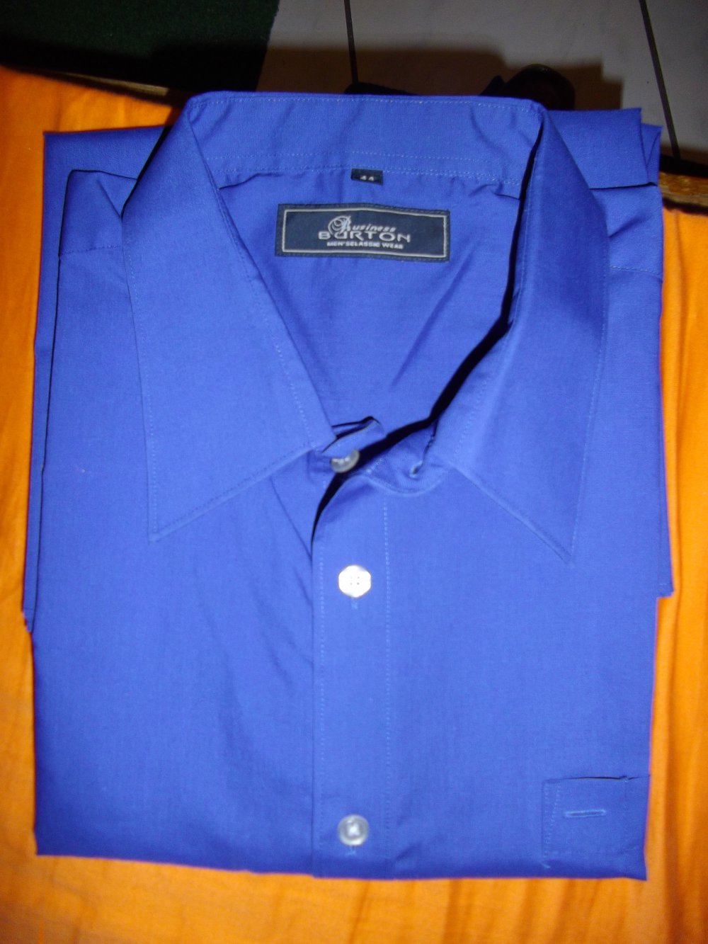 Burton London Business Hemd blau Gr.XL 44cm Kragenweite NEU