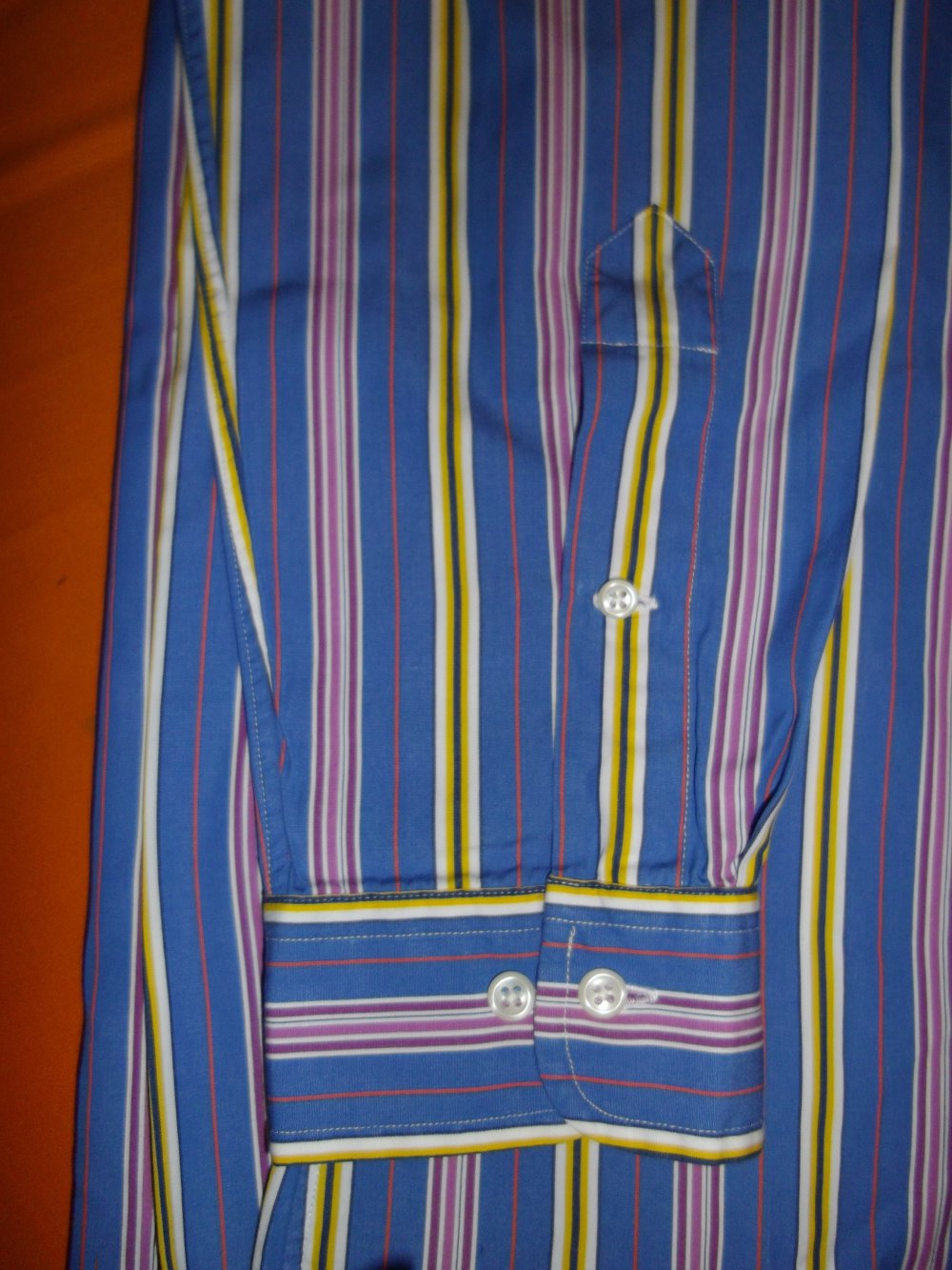 POLO by Ralph Lauren Streifen Hemd weiß gelb pink rosa blau yellow Pony in Gr.XL