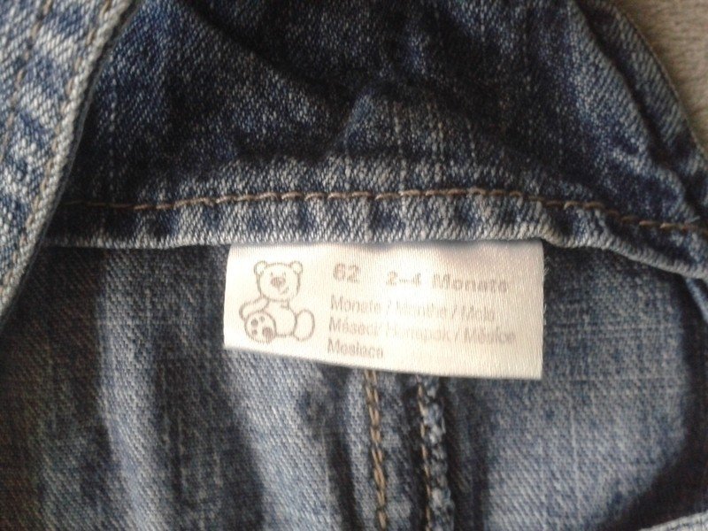 Sehr schöne Jeans - Latzhose Gr. 62 