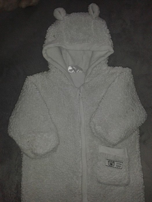Sehr süßer kuschelig warm gefütterter Wagenanzug/Fußsack Gr. 62/68 