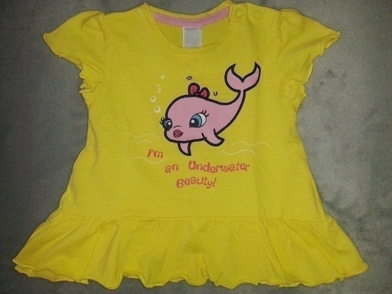 Super süßes Shirt- Kleidchen Gr. 56 