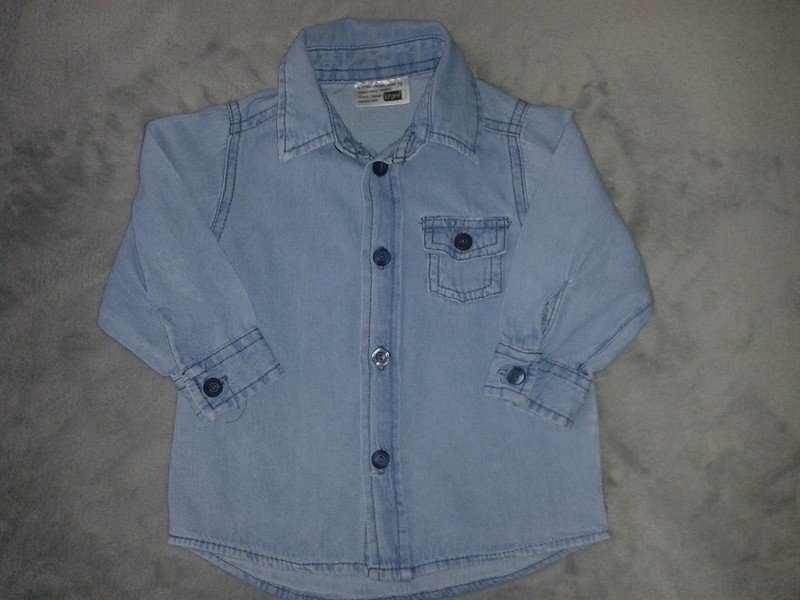 Sehr schönes Jeans Hemd Gr. 74 