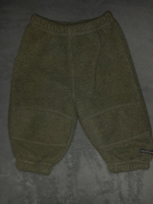 Schöne grüne Fleece Hose Gr. 62 