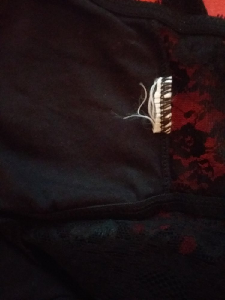 Bustier mit Spitze, schwarz