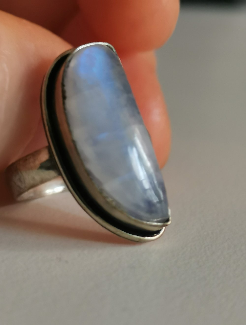 Mondstein Ring Silberring Silberschmuck 925 gestempelt