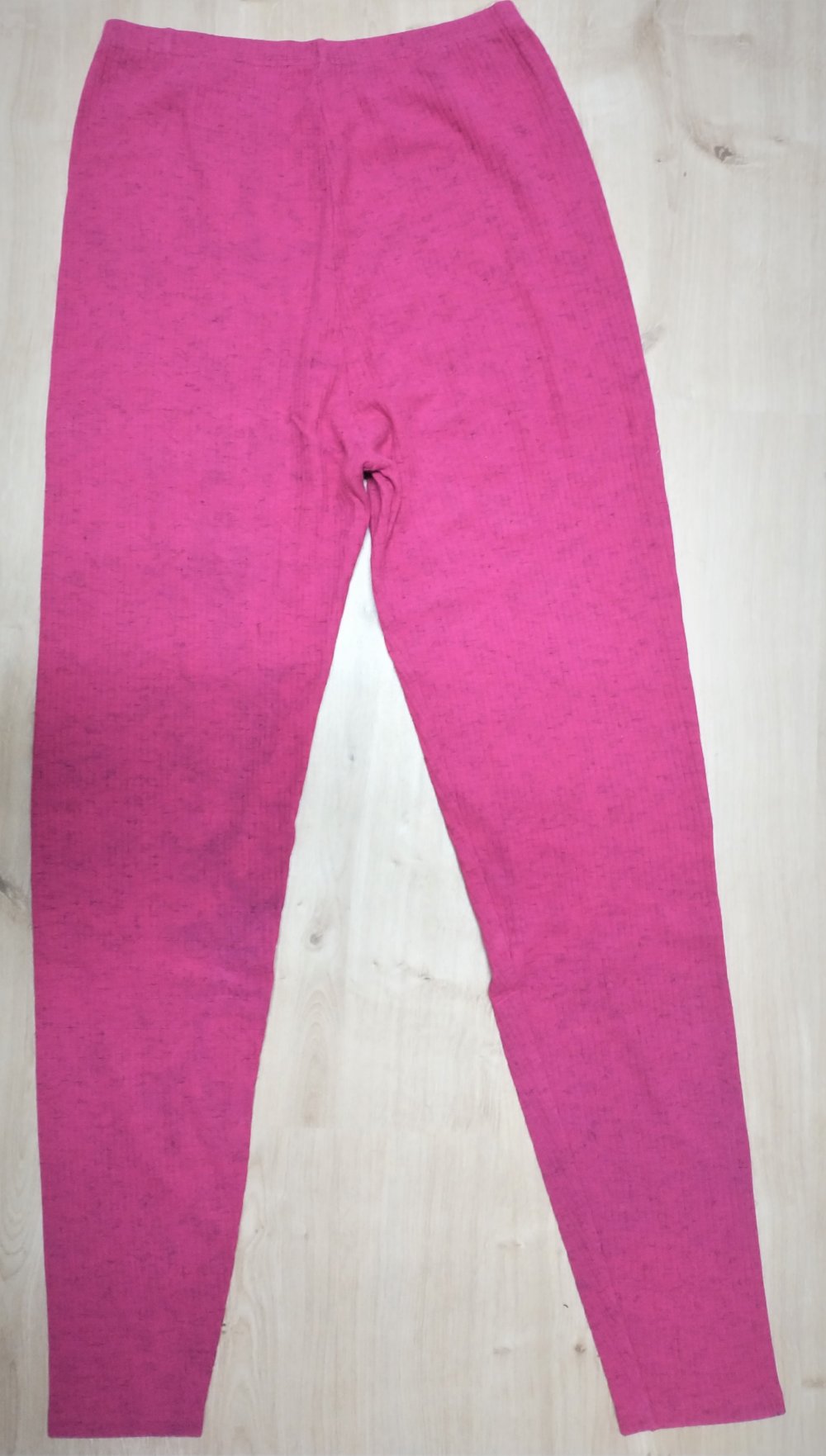 Vintage Doppelripp 80er / 90er Legging magenta