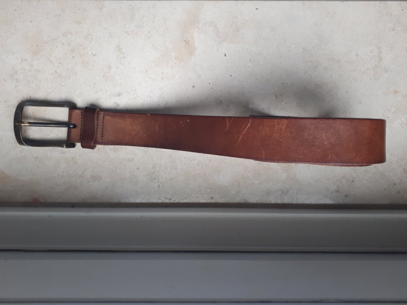 Replay Ledergürtel mittelbraun