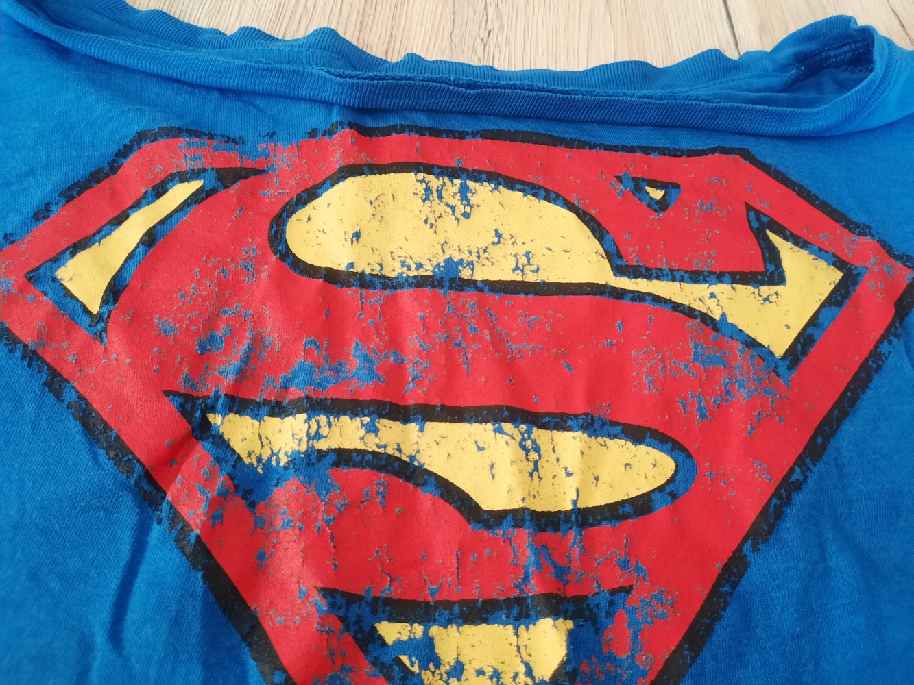 Damen T-Shirt bauchfrei bedruckt Superman von H&M