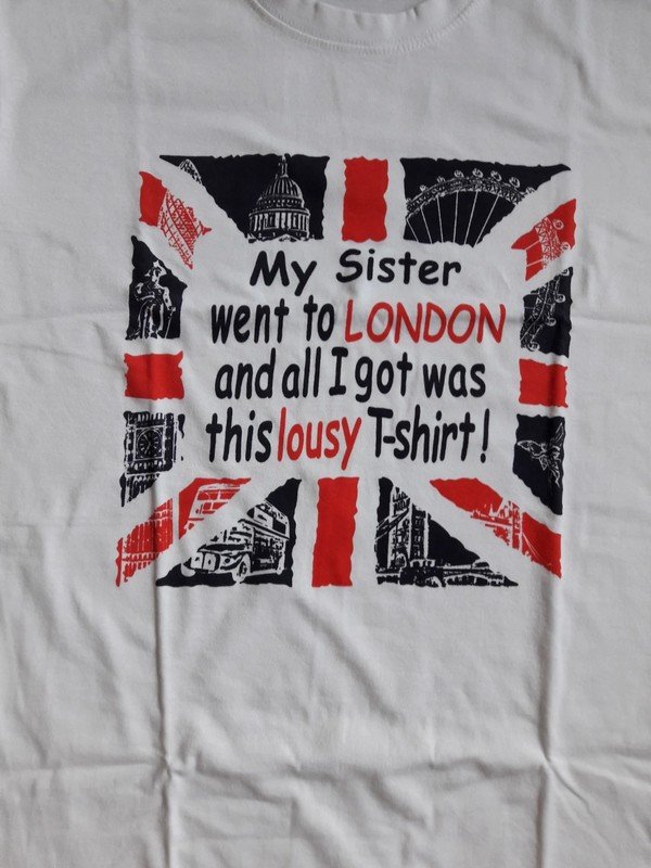 Union Jack T-Shirt weiß aus London