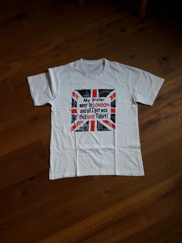 Union Jack T-Shirt weiß aus London