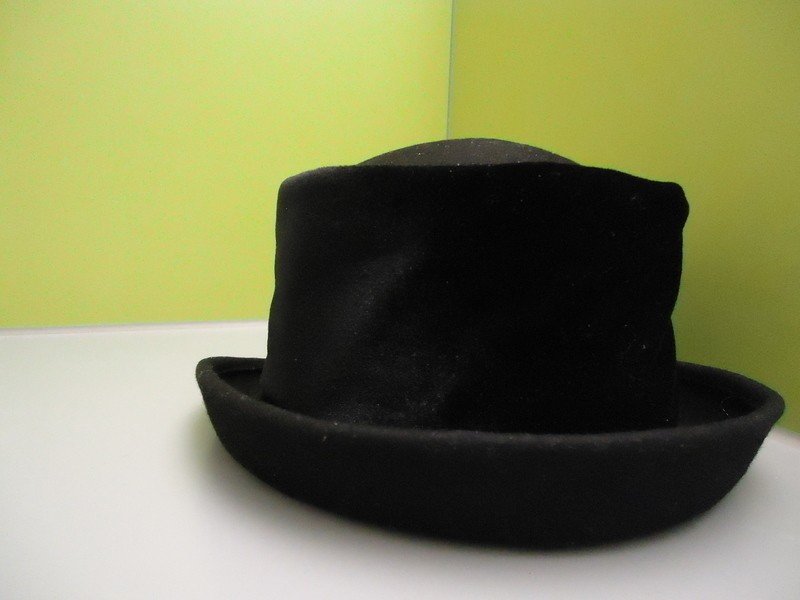 Frauen schwarzer Wolle Hut