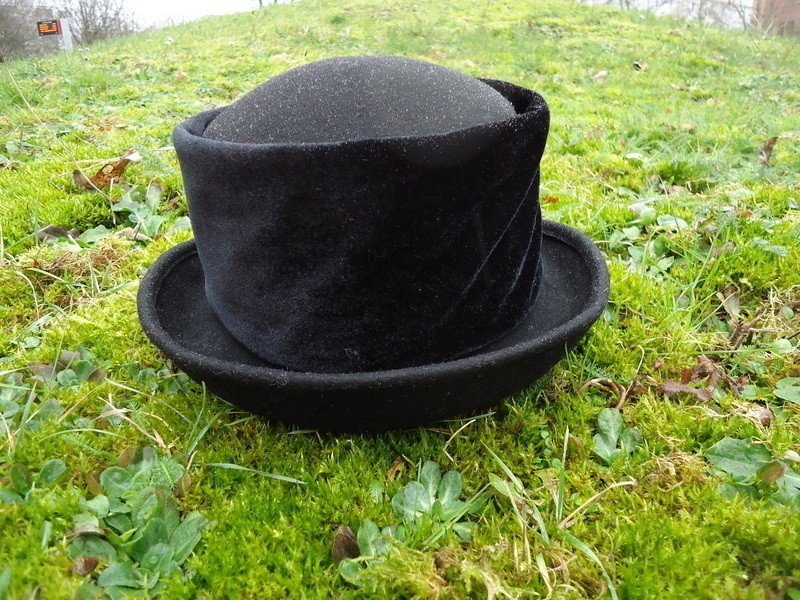 Frauen schwarzer Wolle Hut