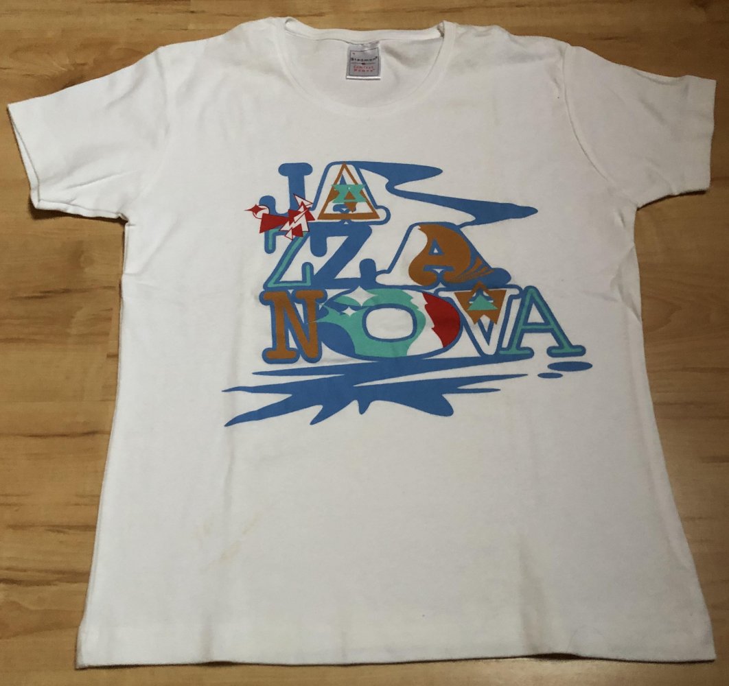 Weißes, cooles T-Shirt mit Jazzanova Druck! Neu!