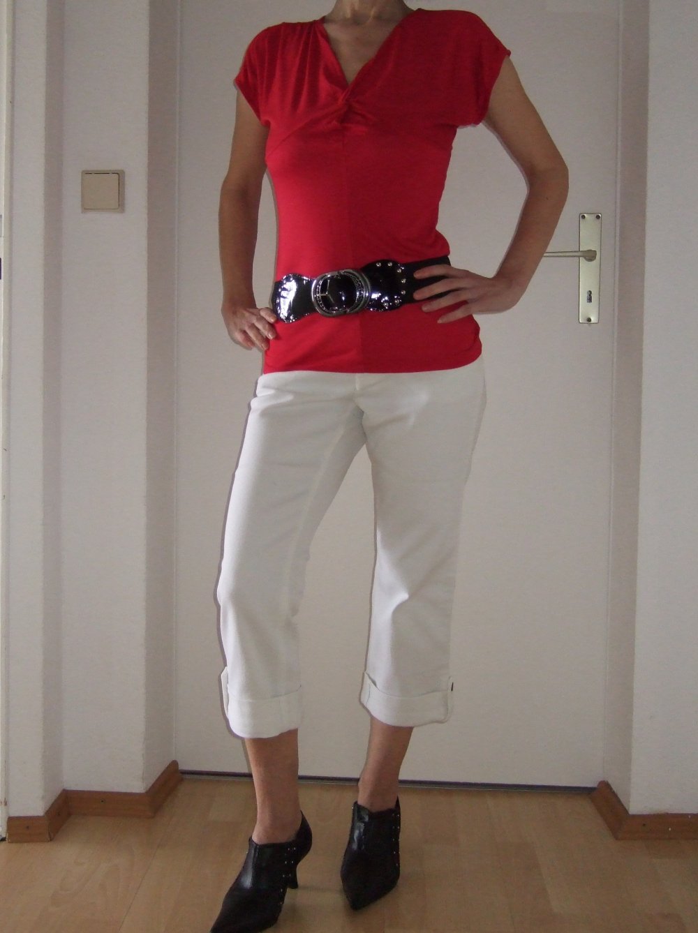  Shirt Nietenverzierung Vivian Caron Gr. 34