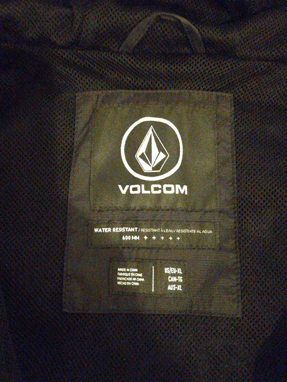 Volcom Regenjacke dünn schwarz/camouflage XL