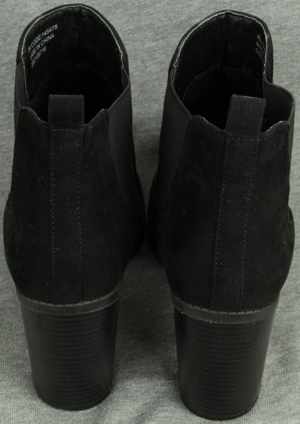 DamenStiefel Größe 39 ChelseaBoots AbsatzStiefel schwarz wild Stiefel wildlederoptik Boots stiefelleten