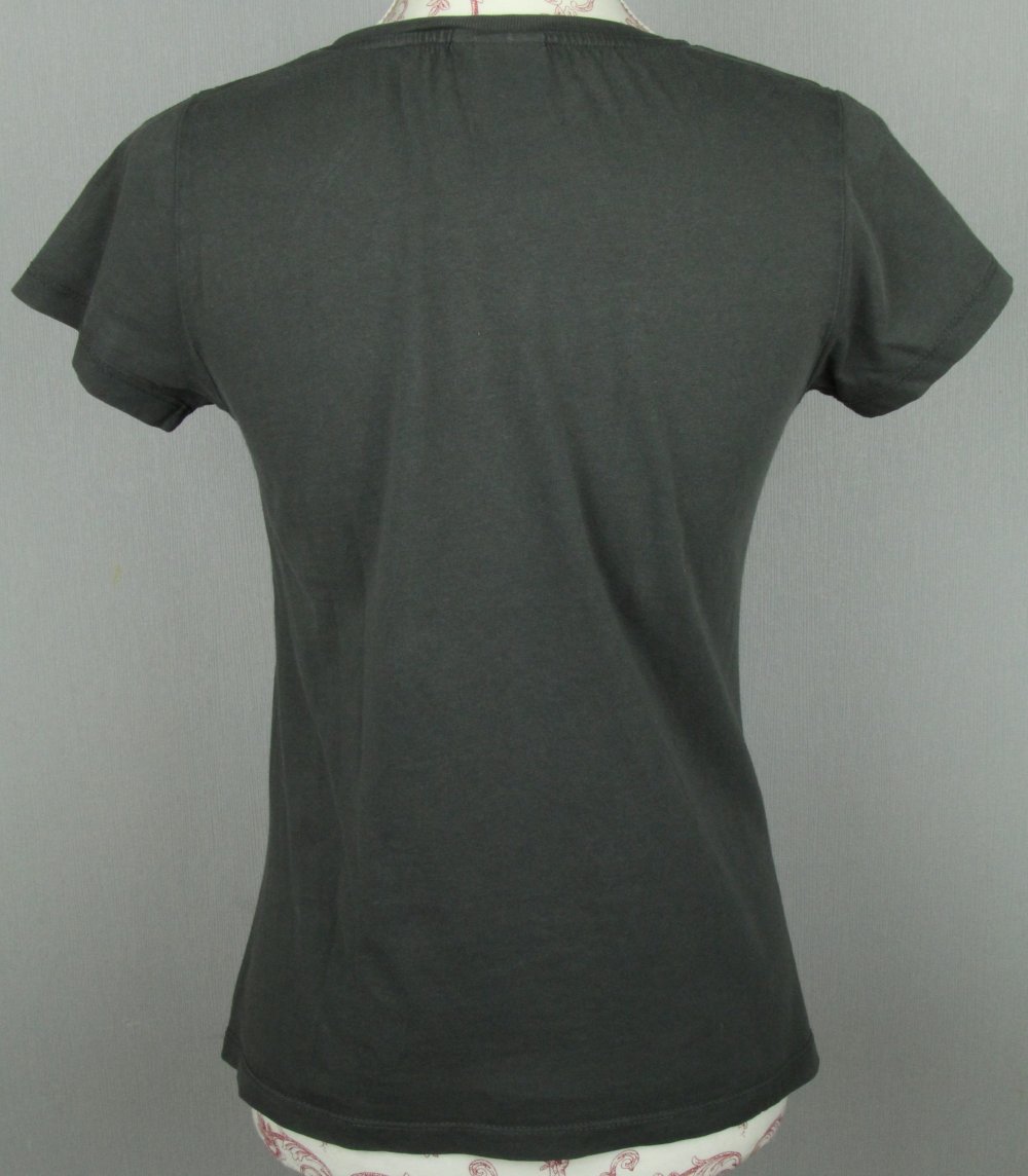 T-Shirt shirt tshirt Disney Mickey Micky Mouse Maus Dollar Zeichen Sign grau dunkelgrau