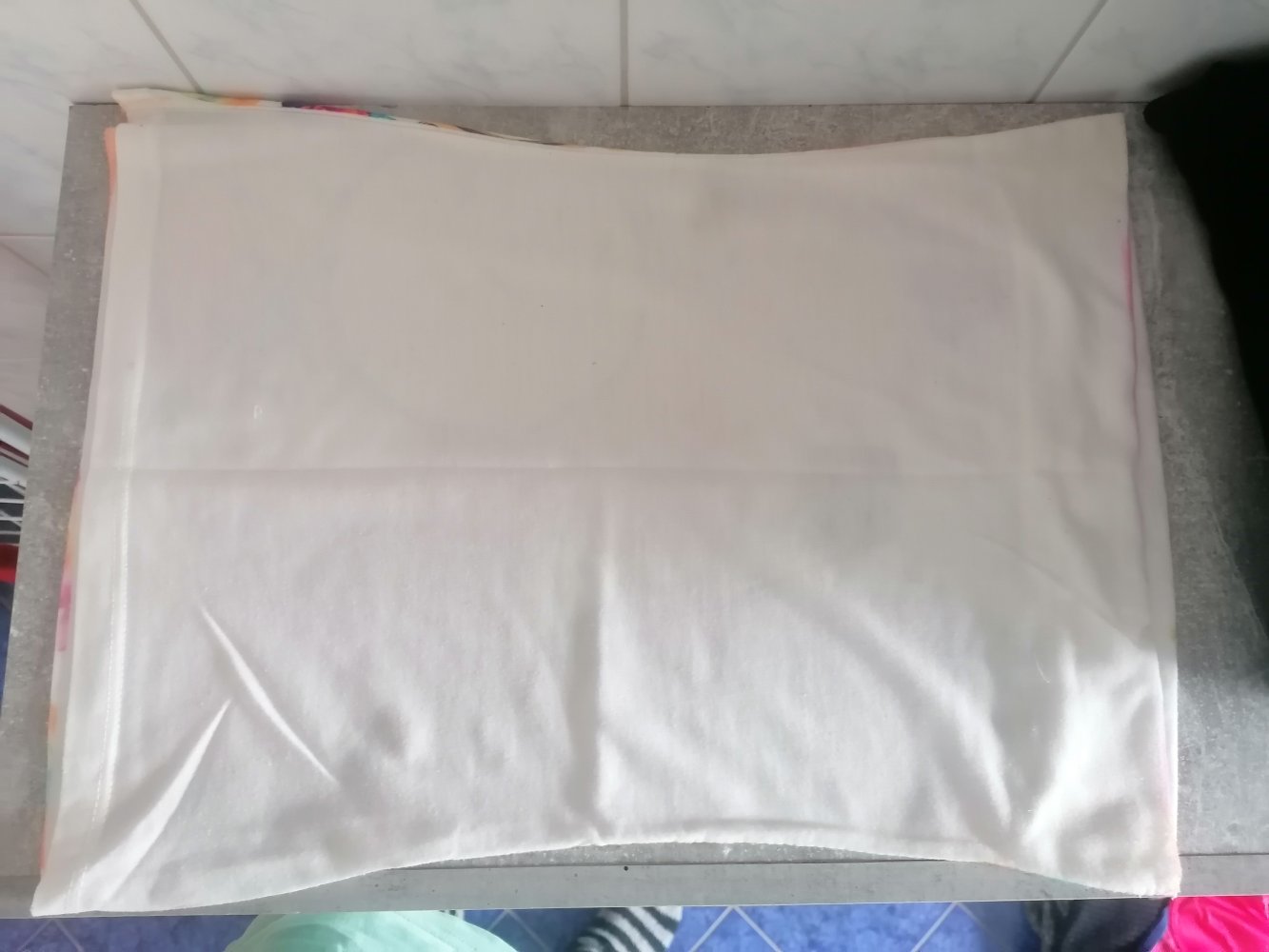 Top *schulterfrei* mit buntem Print *Gr. S* *neuwertig*