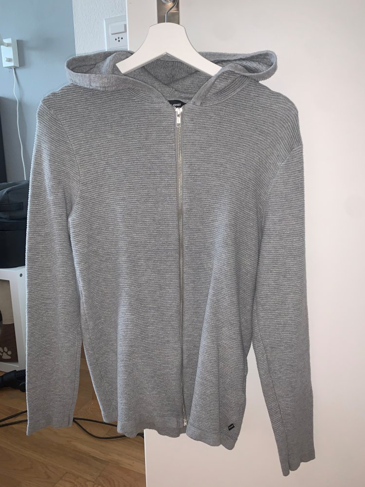 Kapuzenpullover, grau. Gr. L