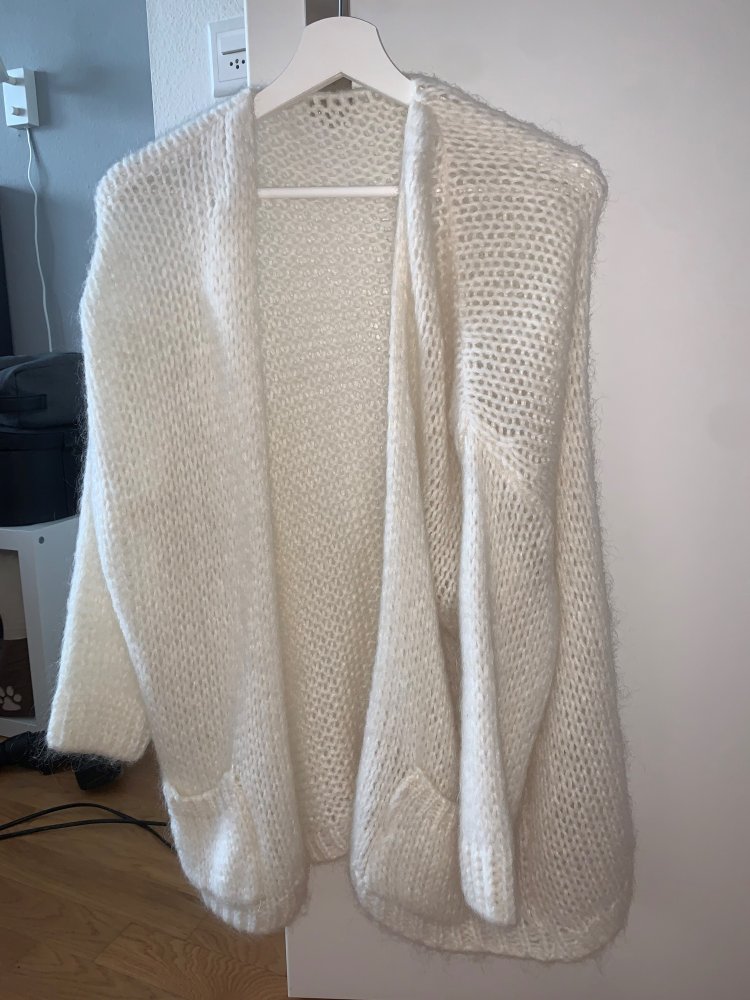 Strickjacke, weiss, Gr. Uni