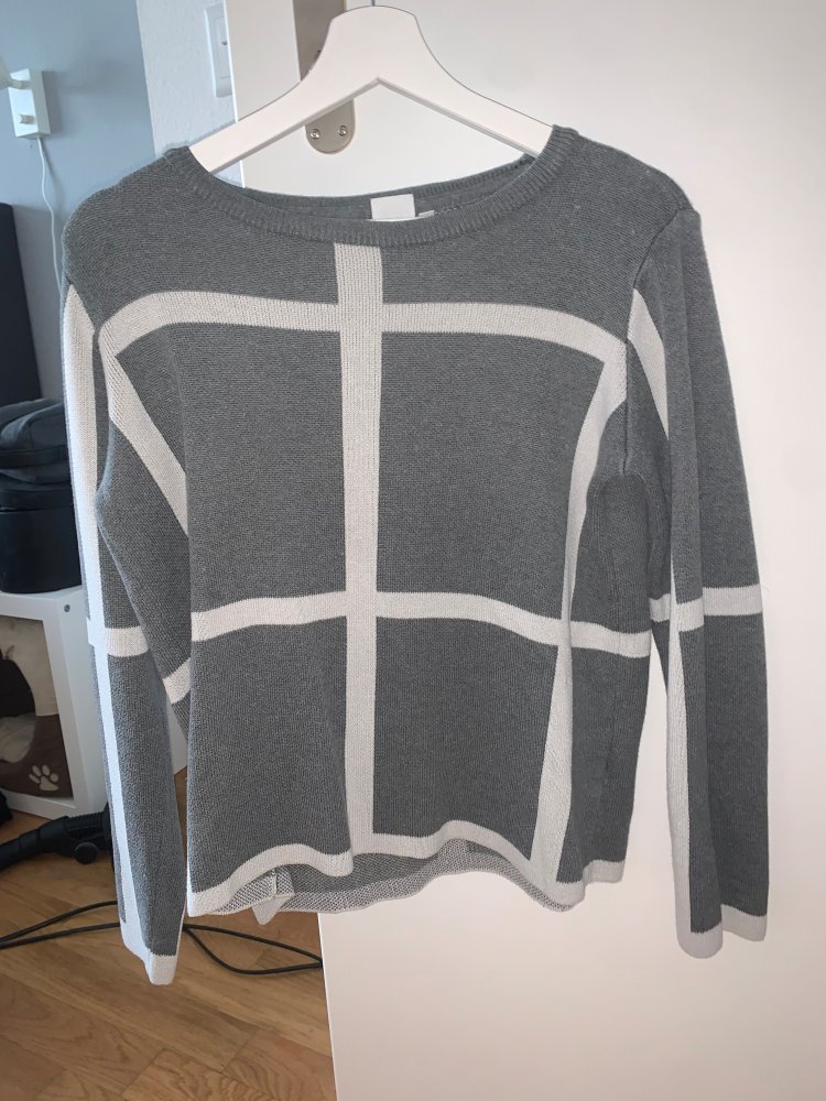 Pullover von Object, grau, Gr. S