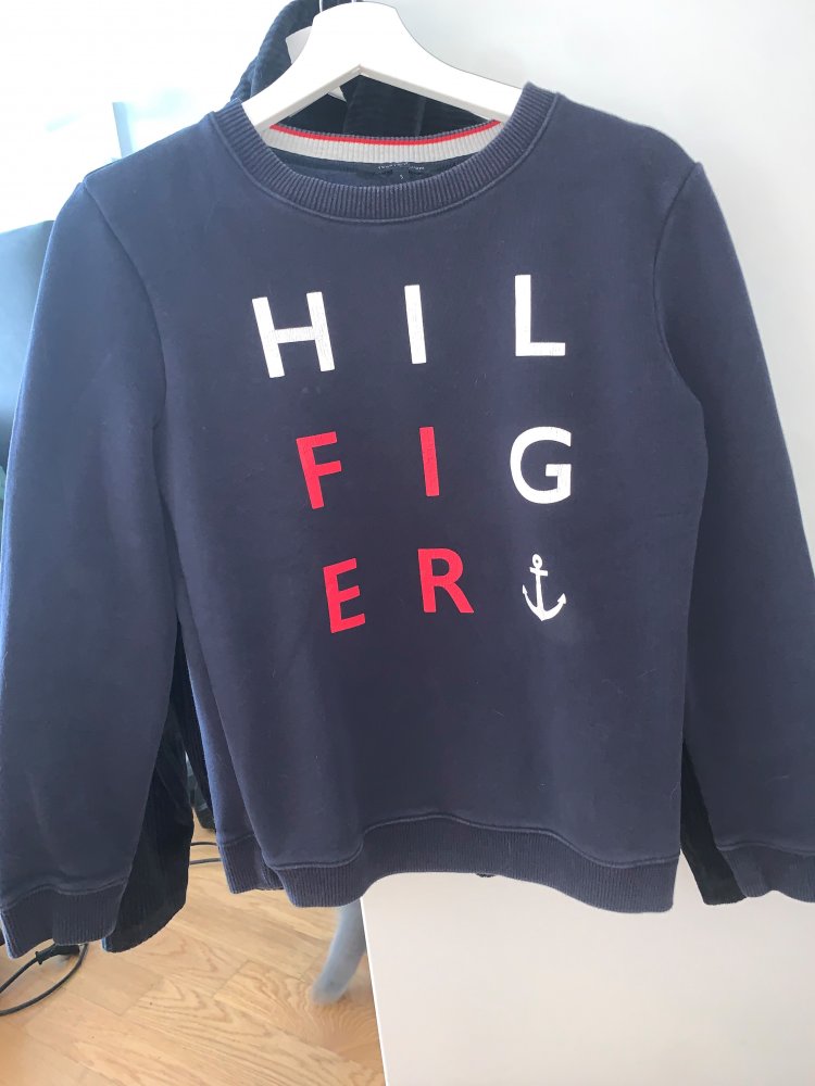 blauer Tommy Hilfinger Pullover in Gr. S