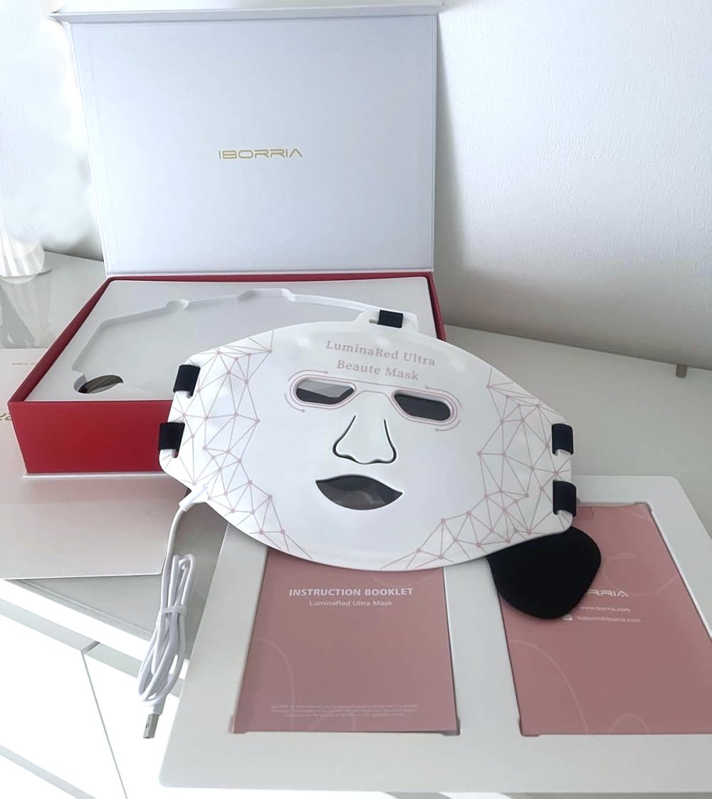 Iborria LuminaRed Ultra LED Rotlicht Maske + Nahinfrarot ✮NEU✮