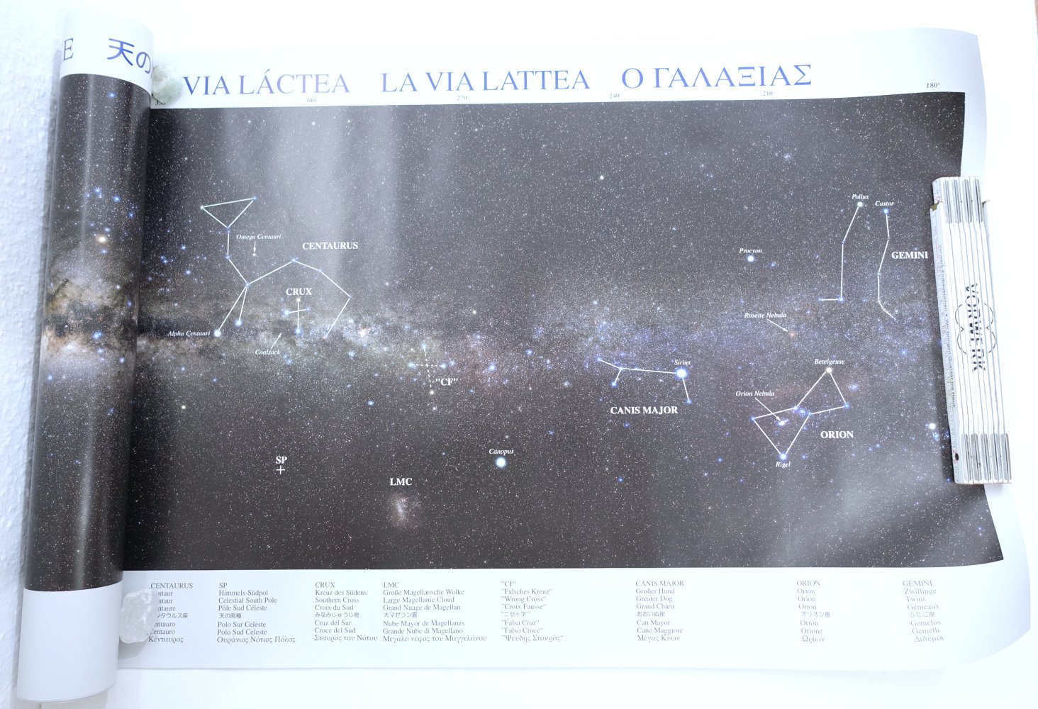 Poster | Panoramaposter Milchstraße, Slawik, 2-seitig, 160 x 50cm