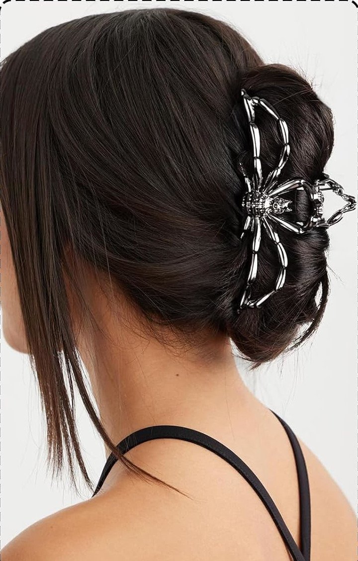 2x Haarclips | Haarklammern Spinne, Metall, Halloween, Goth ✮NEU✮