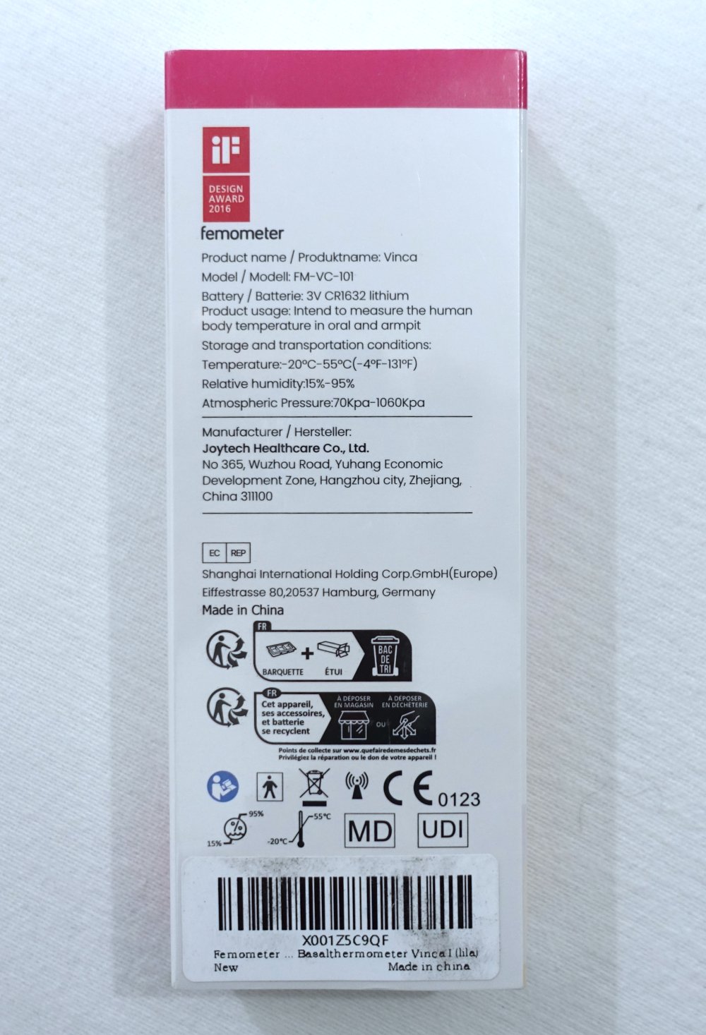 Femometer Vinca I Bluetooth Basalthermometer, NFP ✮NEU✮