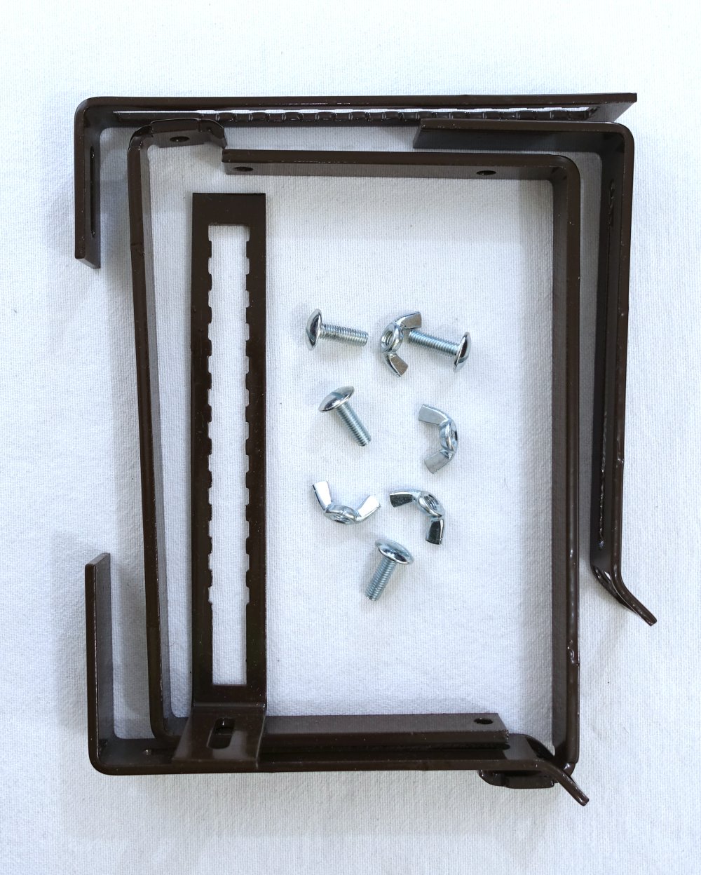 2 Paar Werga Blumenkastenhalterung, verstellbar, braun ✮NEU✮