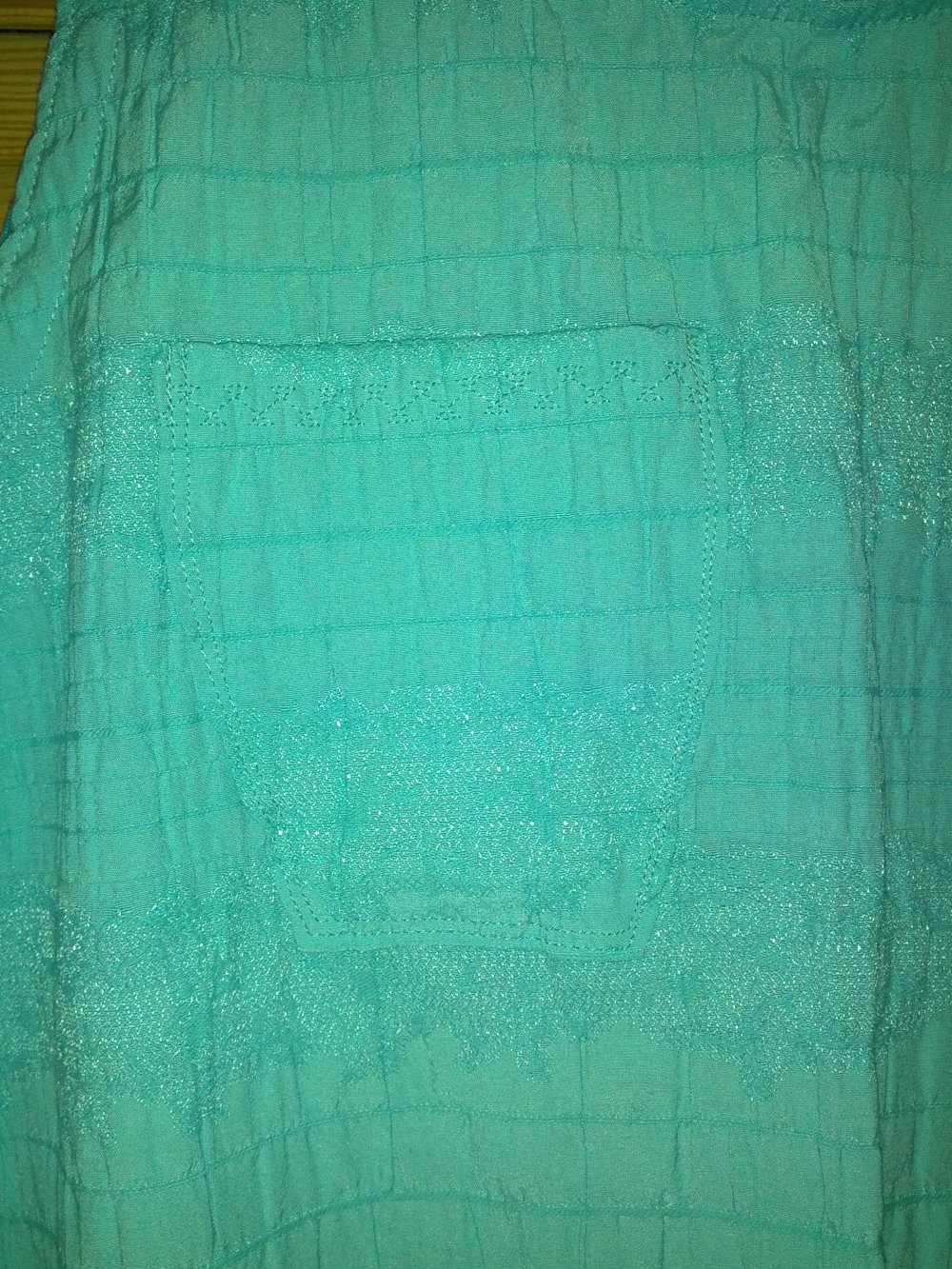 Tunika Trägerrock * türkis * Gr. 44 * Einzelstück * Crinkle  * Lagenlook