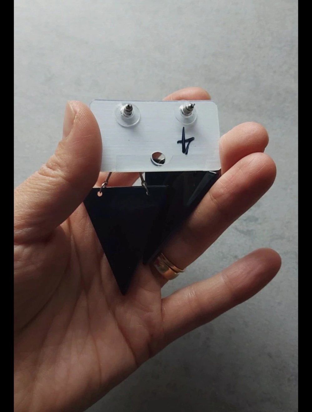 Damen Ohrringe Ohrhänger in Lila