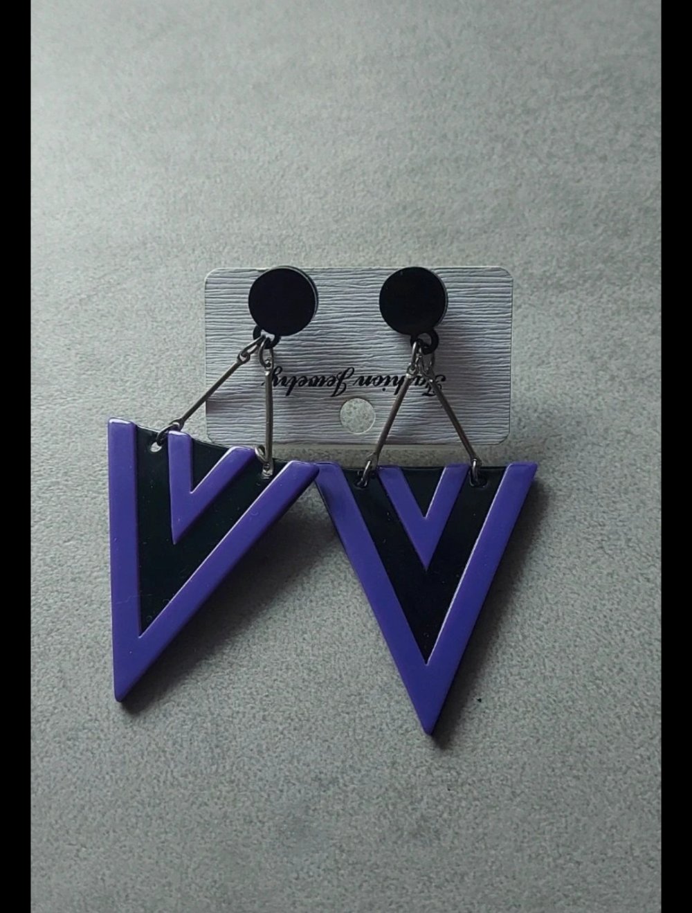 Damen Ohrringe Ohrhänger in Lila