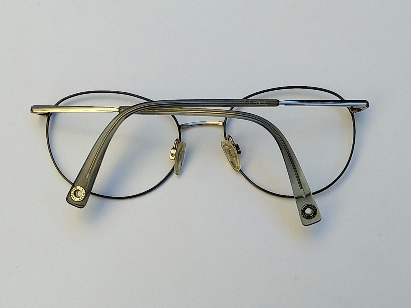 Brendel Retro Brillengestell Brille Sonnenbrille dunkelgrün/gold rund