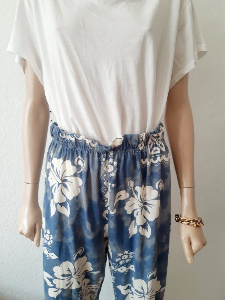 True Vintage Paperbag Sommerhose/ Blau/ Gr. M