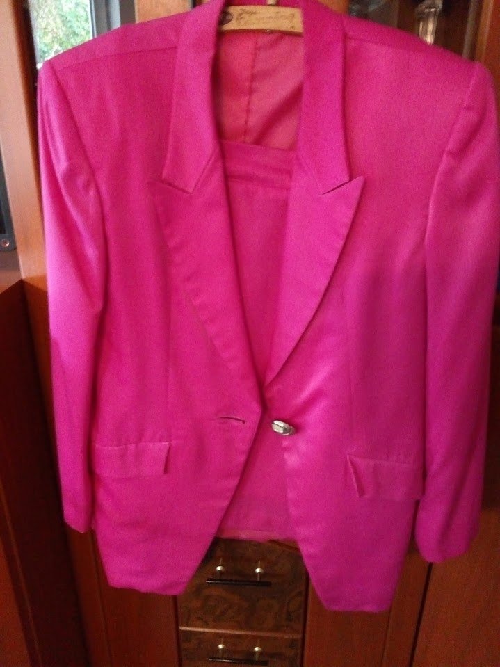 Kostüm, Rock +Blazer, pink, Gr. S / 36/38, nähen lassen in Thailand