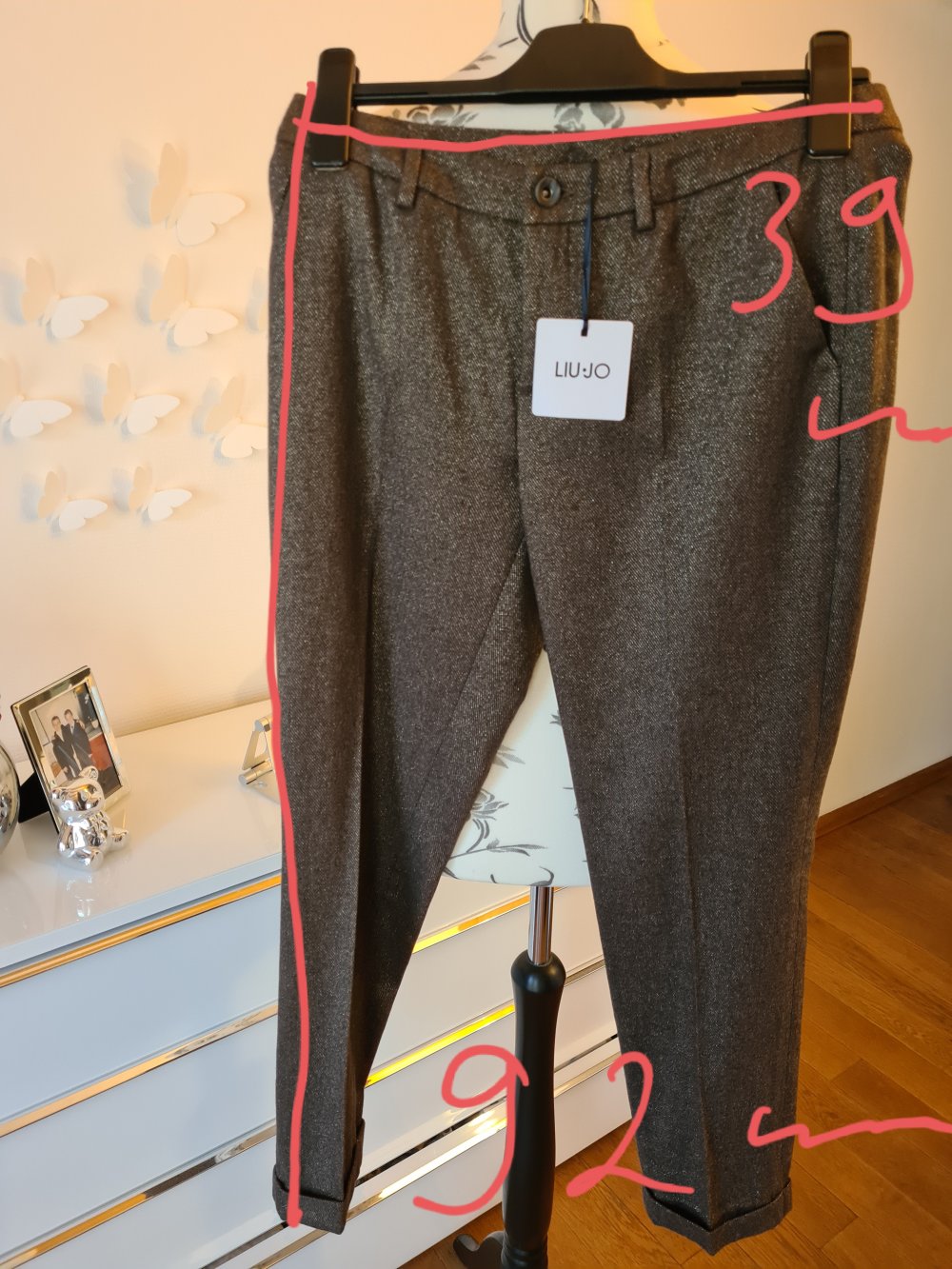 Edle Liu-Jo Xclusief Hose in Braun/Gold Gr.36