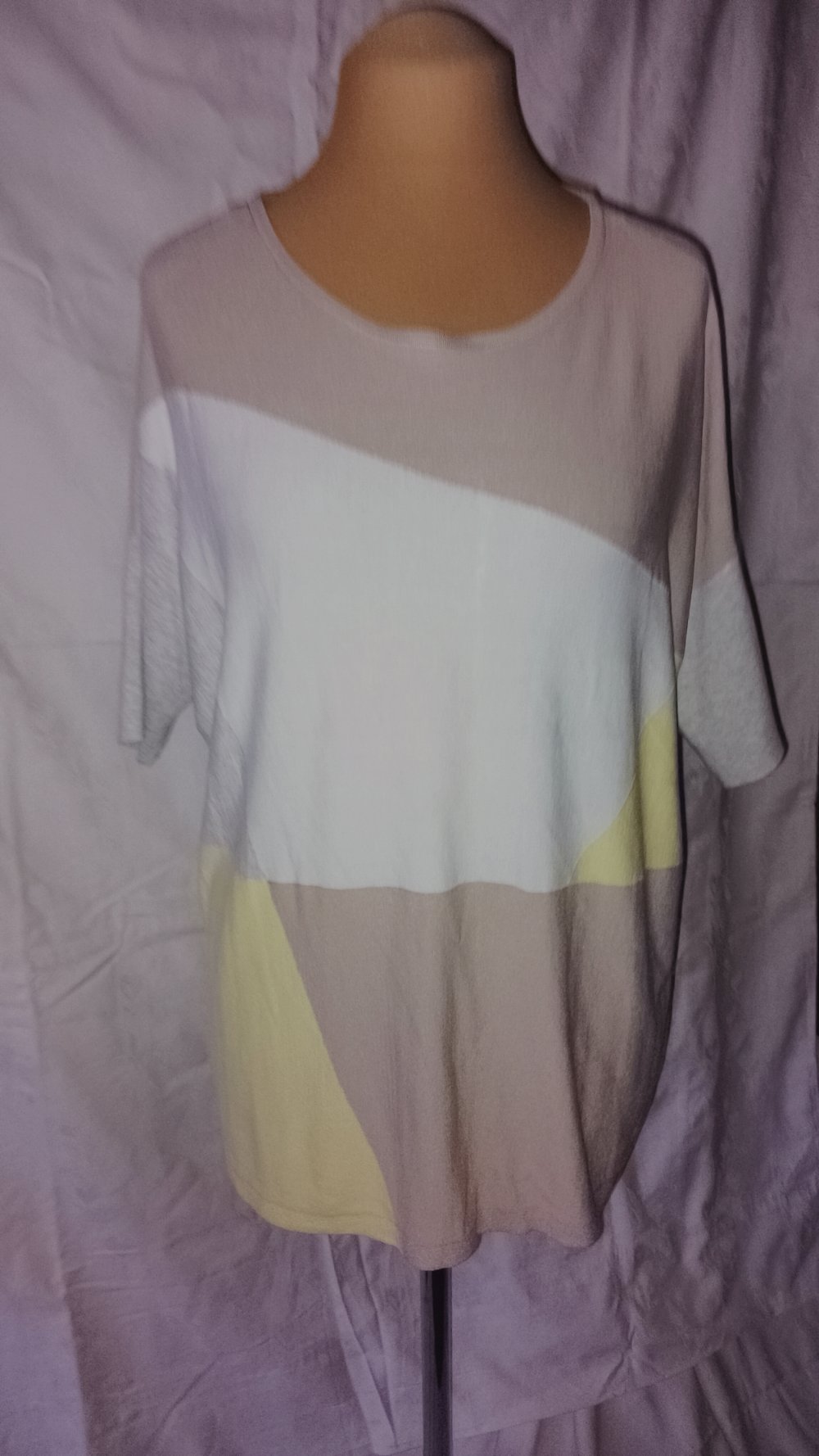 Bonita Damen Strickpulli Pullover Gr.XL 48 beige gelb 