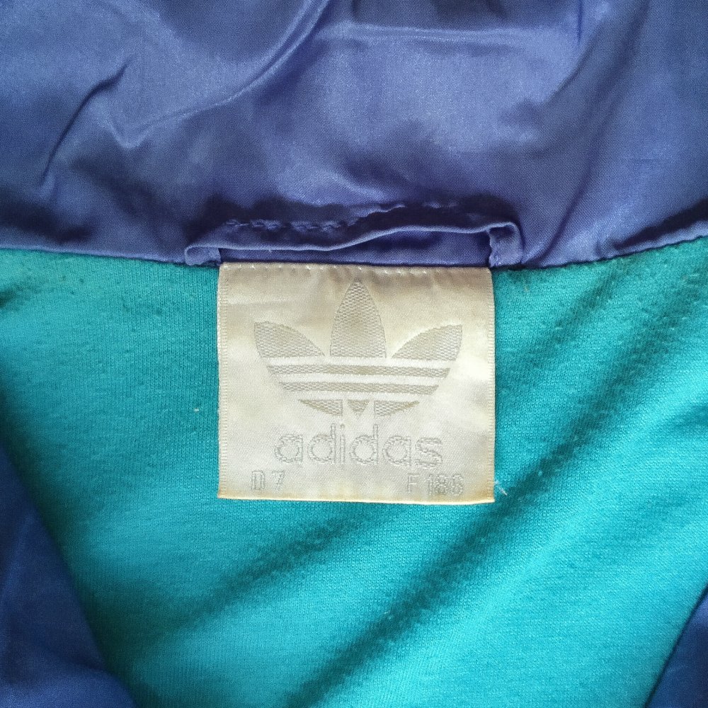 Adidas Anzug windbreaker training Jacke Hose Tracksuit blau schwarz türkis weiß selten limited