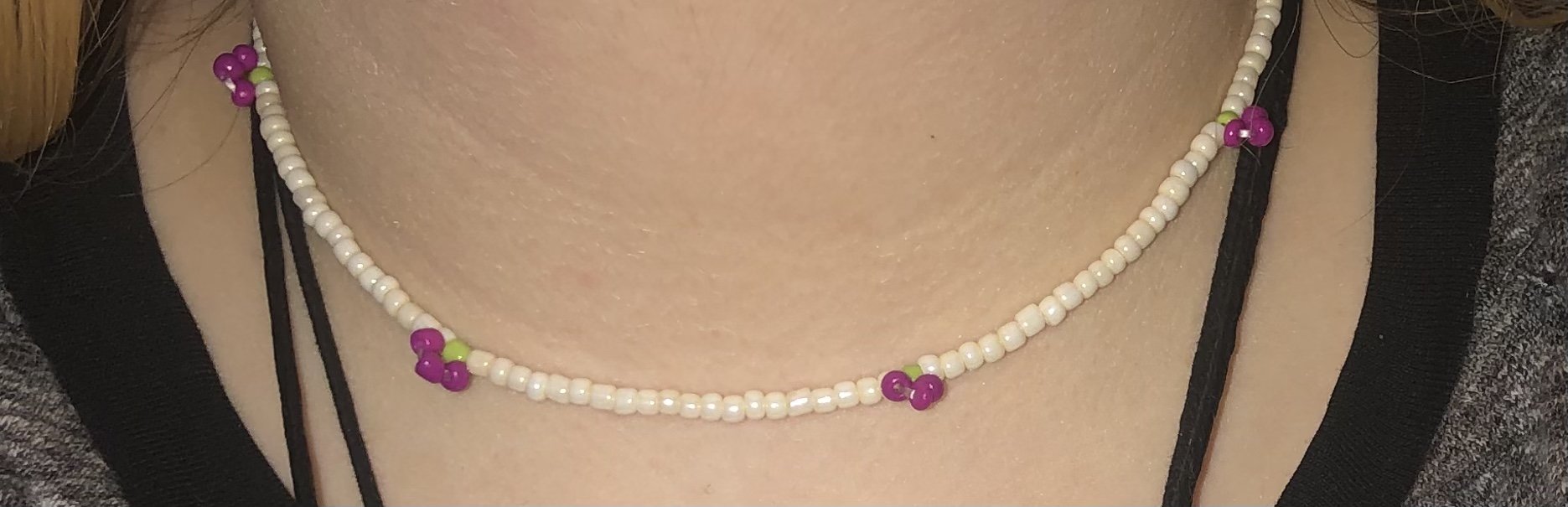 Perlen Kette/Armband Grape 