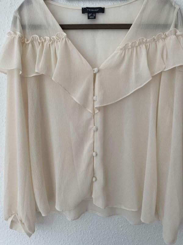 Cremefarbene Bluse Gr 44