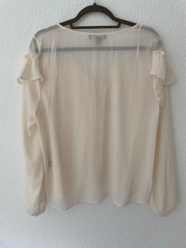 Cremefarbene Bluse Gr 44