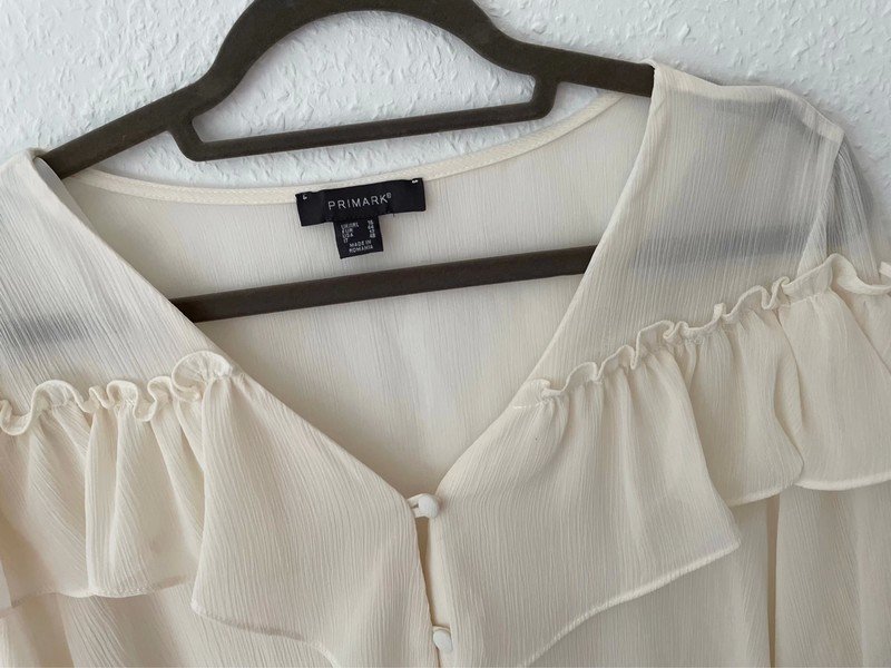 Cremefarbene Bluse Gr 44